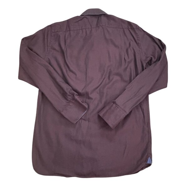 Sebastien James Collection Mens Button Front Shirt-Brown-Medium-GUC - Picture 6 of 6